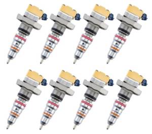 Full Force Diesel Fuel Injectors, Ford (1999) 7.3L Stock Replacement AB Code, reman (set of 8) Questions & Answers