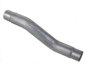 The stock muffler is female on both ends. The pipe pictured is male on both.