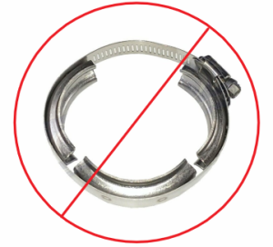 I am installing a banks intercooler kit on 1996 Ford F-250 7.3. Notes say this clamp won’t work?